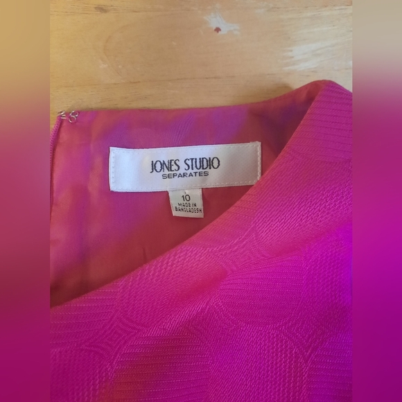 Jones Studio Vibrant Pink Midi Dress - Picture 8 of 10